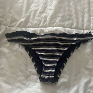 ⭐️navy and white striped bathing suit bottoms